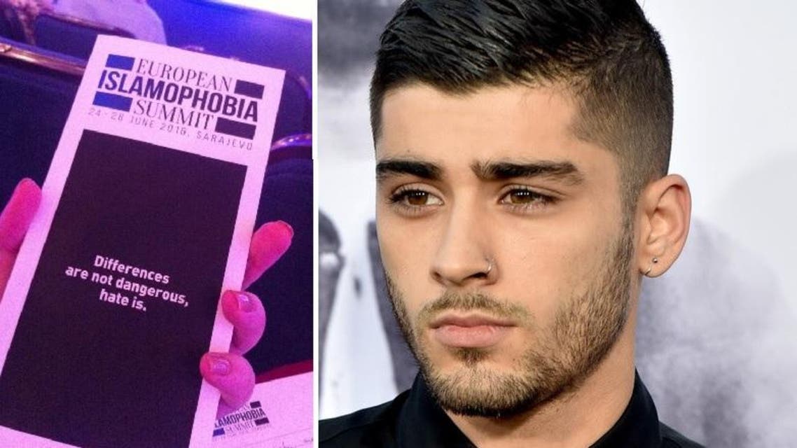International cultural personalities, like Zayn Malik, are undeterred in identifying with their Muslim identity in the face of growing Islamophobic sentiments. (AFP)