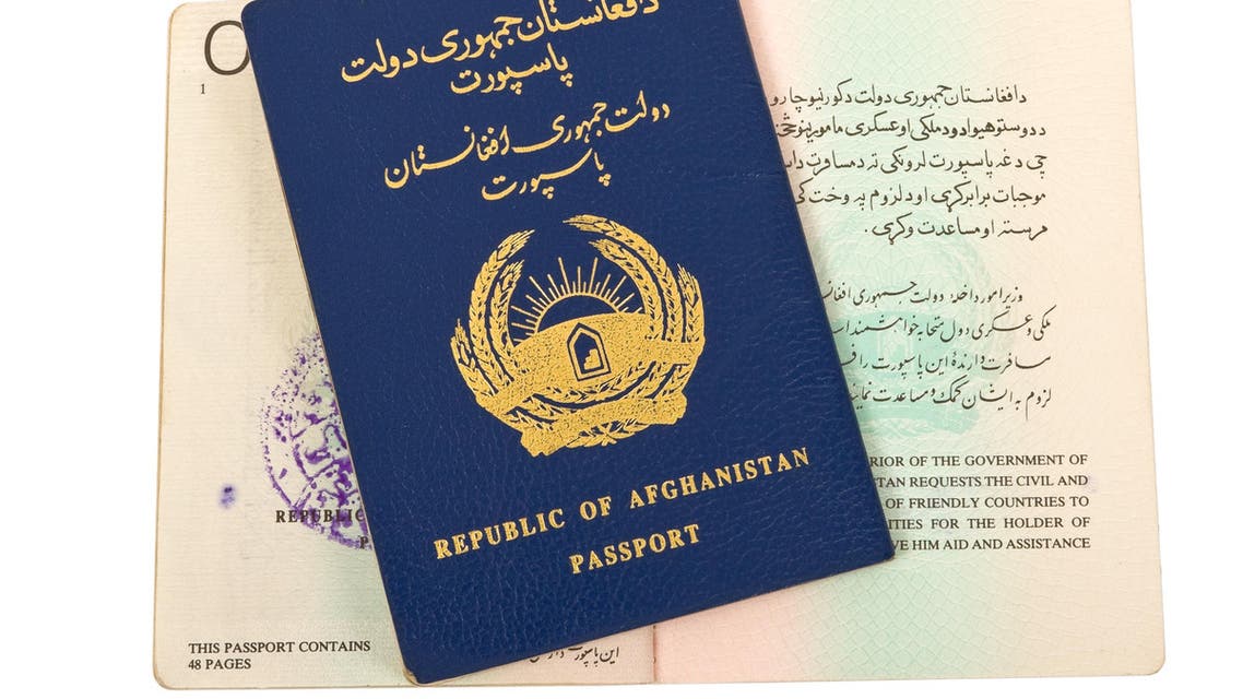 afghan passport (Shutterstock)