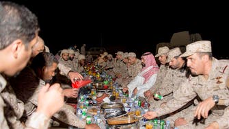 Prince Mohammed bin Salman inspects army units, attends Iftar with soldiers