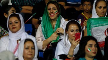 Iranian women are being denied their place inside sports venues again, with no way to watch their Olympic-bound men’s volleyball team in person during this weekend’s high-profile World League matches in Tehran (Photo: AP)