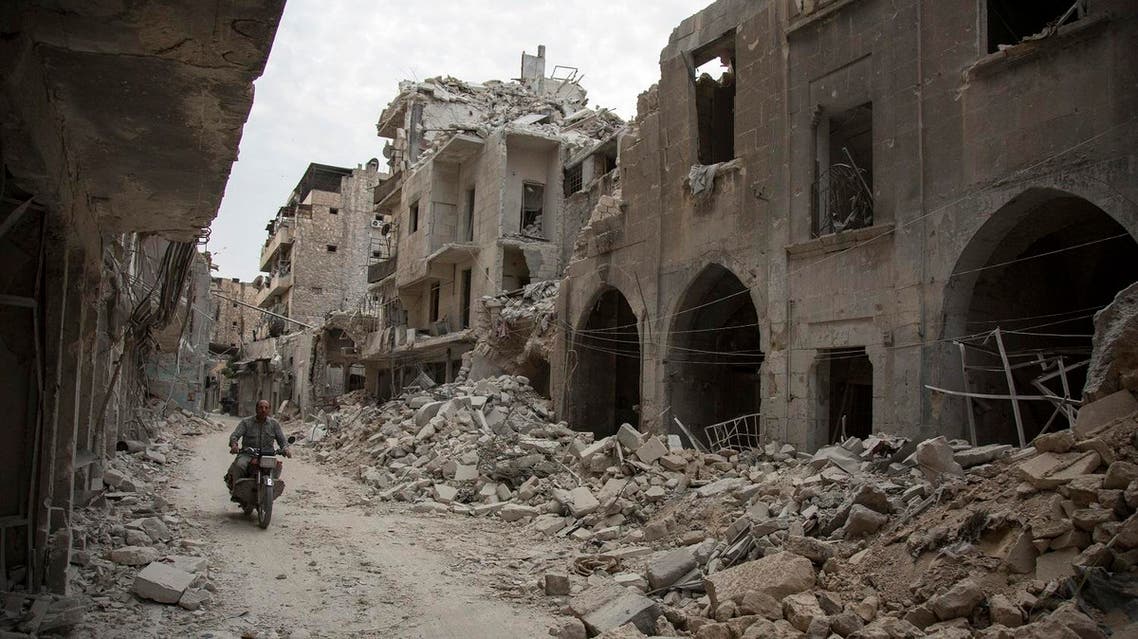 A file photo of the bombed remains of buildings in a Syrian town (Photo: AFP)