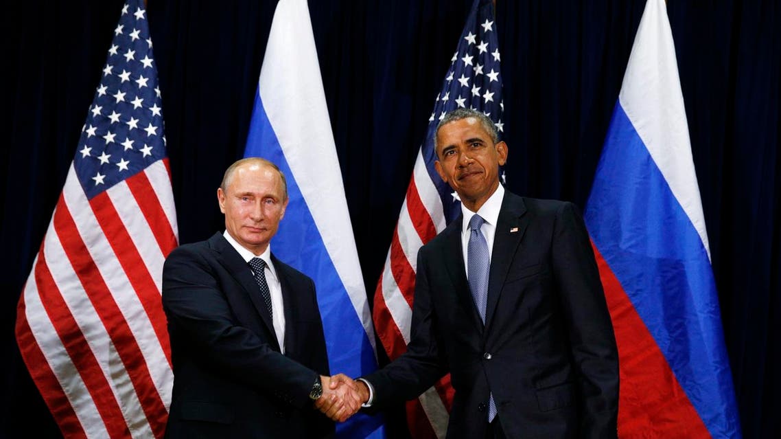U.S. President Barack Obama (R) meets with Russian President Vladimir Putin during the 70th session of the United Nations General Assembly at the U.N. Headquarters in New York, September 28, 2015. REUTERS