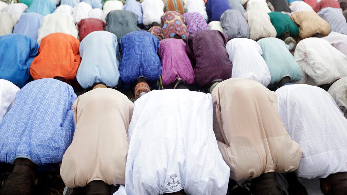 Nigeria Muslims attend the Eid al-Fitr prayers as Muslims around the world celebrate the end of the holy month of Ramadan, in Lagos, Nigeria, Wednesday, July 6, 2016. (AP)