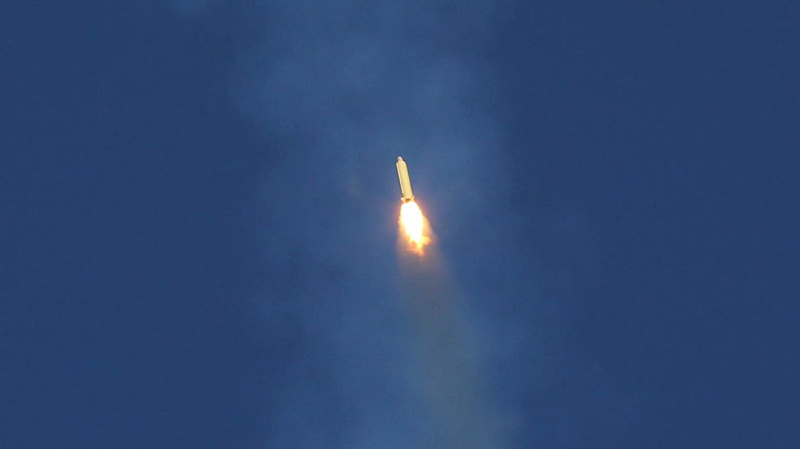 A ballistic missile is launched and tested in an undisclosed location, Iran, March 9, 2016. (Reuters)