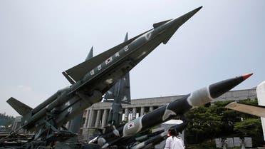 South Korea's mock missiles are displayed at the Korea War Memorial Museum in Seoul, South Korea, Friday, July 8, 2016. U.S. and South Korean military officials said Friday they're ready to deploy an advanced U.S. missile defense system in South Korea to cope with North Korean threats. The announcement will raise strong objections in Beijing, Moscow and Pyongyang. Korean letters on the mock missile read: "Republic of Korea Army." (AP)
