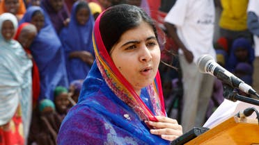 Malala Yousafza speaks to refugees in the Dadaab refugee camp, Kenya, Tuesday, July 12, 2016.(AP)