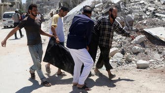 Air strikes kill 12 in rebel-held areas of Syria’s Aleppo