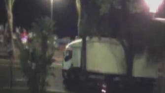 Moment truck driver ploughs into Bastille Day crowd 