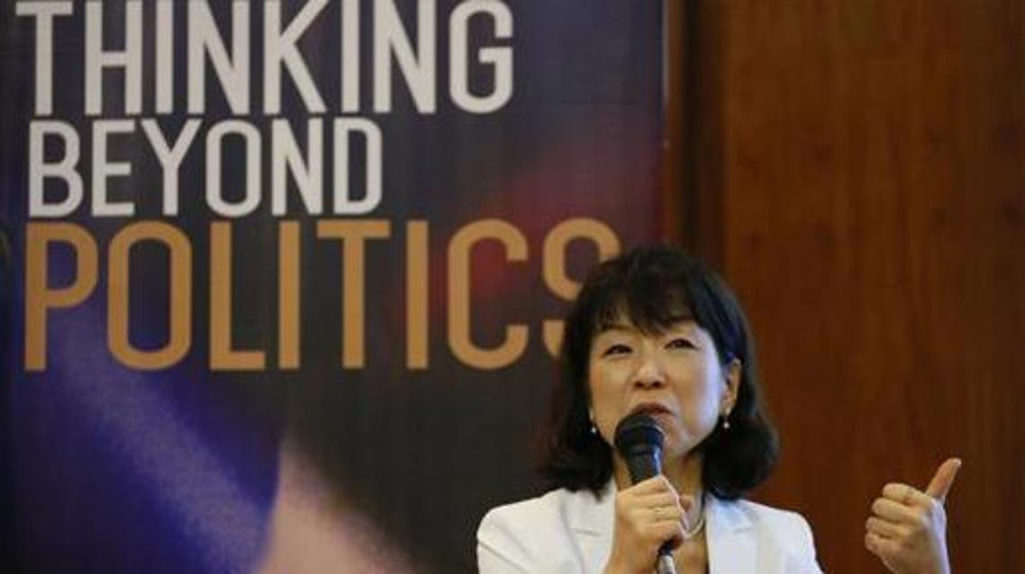 International law Prof. Mariko Kawano of Japan's Waseda University talks about her views during a forum on the ruling by the Hague-based UN international arbitration tribunal favoring the Philippines in its case against China on the South China Sea Friday, July 15, 2016 in Manila, Philippines. (AP)