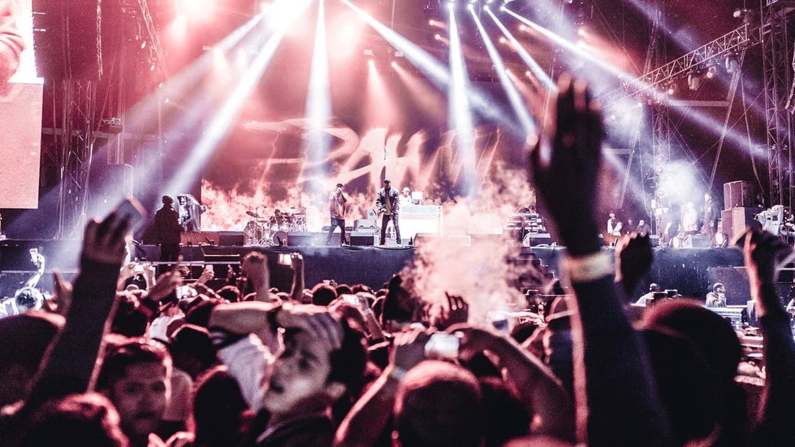 A band plays on stage at the Austism Rocks arena. (Photo courtesy: 117Live)