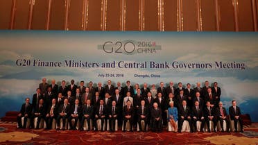 G20 Finance Ministers and Central Bank Governors pose for a group photo during a conference held in Chengdu in Southwestern China's Sichuan province. (Reuters)