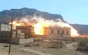 تفجير منزل في اليمن