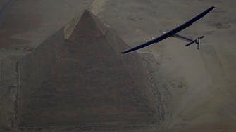 Solar plane takes off from Egypt on final leg of world tour