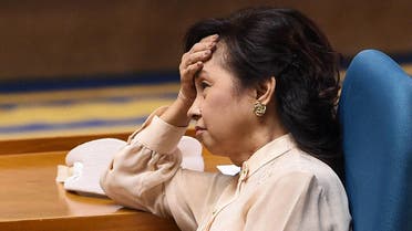Former Philippine president and now congresswoman Gloria Arroyo attends the legislature session and State of the Nation Address at the congress in Manila on July 25, 2016. (AFP)
