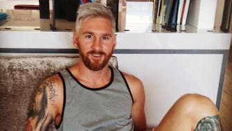 Messi hair, don’t care! Barcelona star goes platinum blond for new season