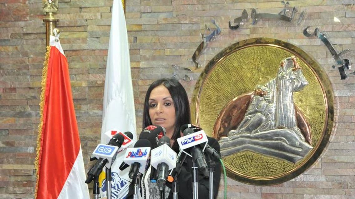 رئيسة المجلس القومي للمرأة أثناء عرض التقرير