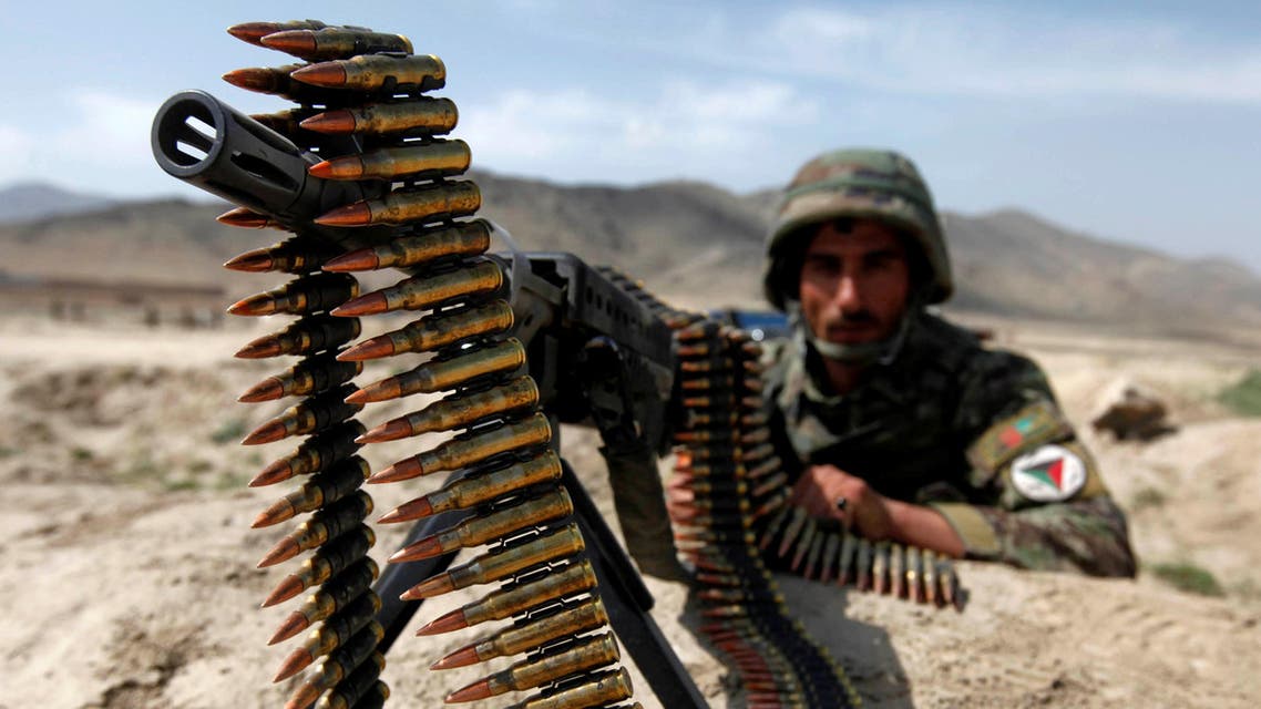 An Afghan National Army soldier holds a position while patrolling the village of But Khak on the outskirts of Kabul May 15, 2012. (File Photo: Reuters) 