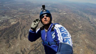 Skydiver leaps from 25,000ft with no parachute live on TV  