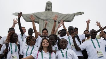 Refugee Olympics Team, in Rio 2016 AP