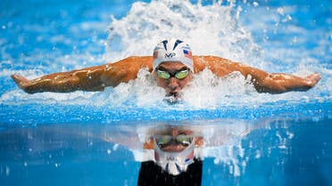 Michael Phelps swims in the men's 100-meter butterfly final at the U.S. Olympic swimming trials, Saturday, July 2, 2016, in Omaha, Neb. Phelps won the race. (AP)