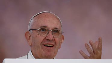Pope Francis gestures as he addresses the faithful during World Youth Days at Blonia Park in Krakow, Poland July 28, 2016. REUTERS