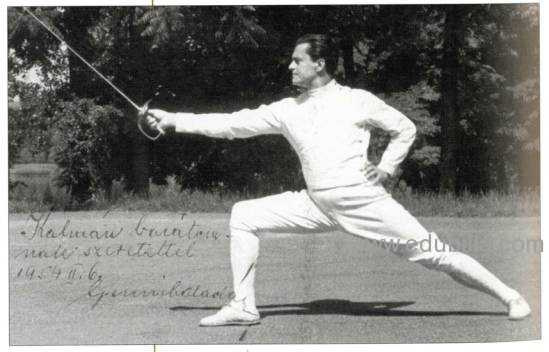 Alan Gerevich, Hungarian fencing champion. (AP)