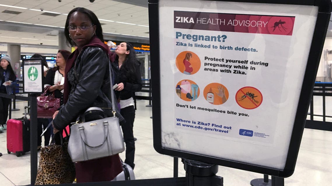 Zika virus warning at airport