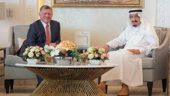 Saudi king meets with Jordan’s King Abdullah