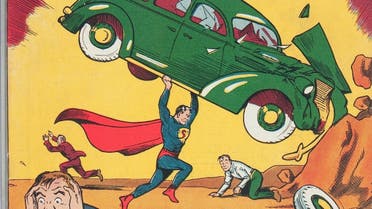 This undated image provided by Heritage Auctions shows a rare copy of Superman's 1938 comic-book, it's one of about 100 copies of the edition known to exist. (AP)