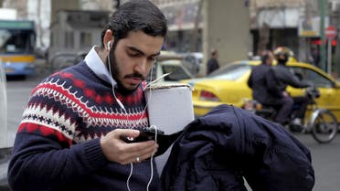 Man in Iran phone