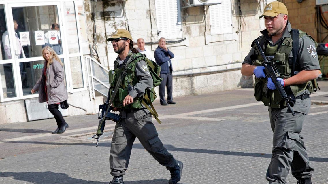 Israeli police officers AP