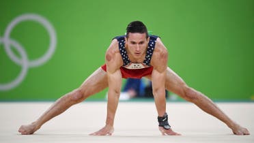 American gymnast Alexander Naddour, who has Lebanese ancestry, is also known to use cupping therapy before competing. (Reuters)