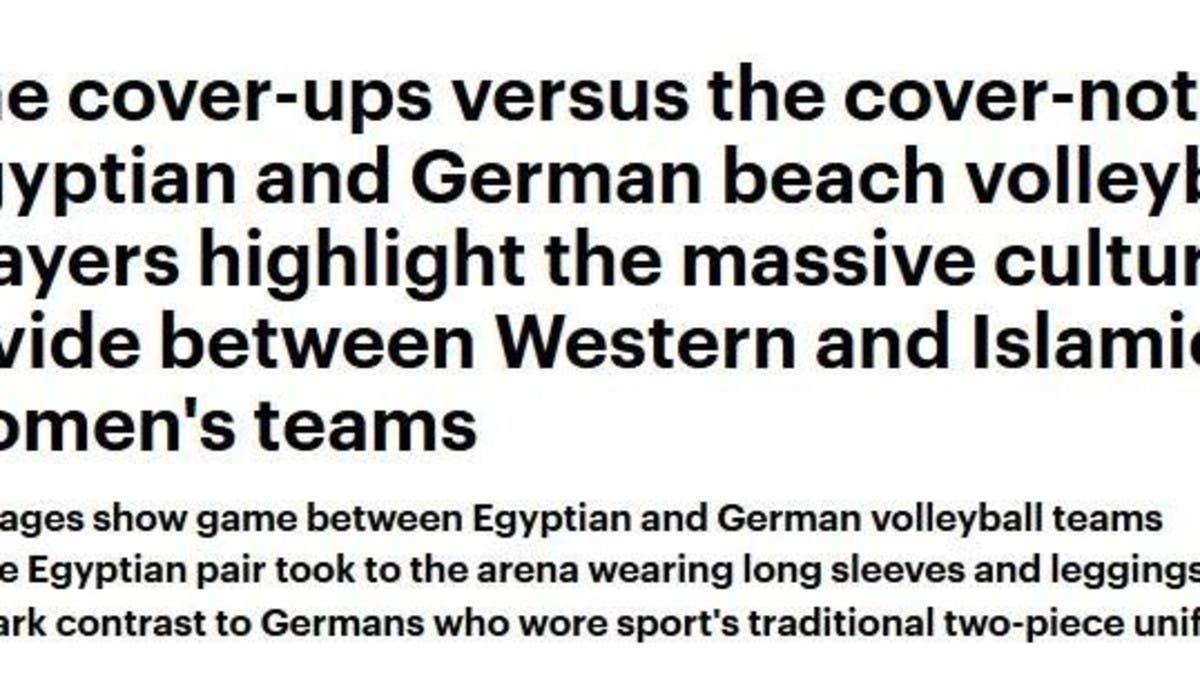 The cover-ups versus the cover-nots: Egyptian and German beach