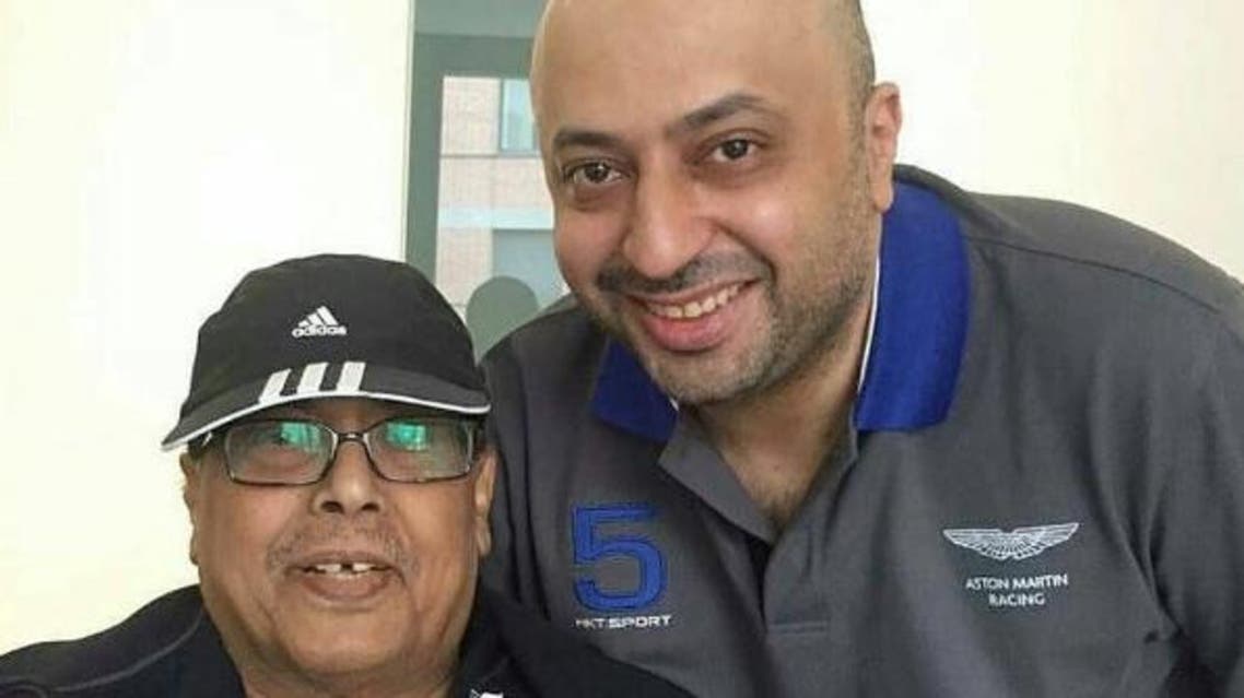 ابو بكر سالم مع نجله أحمد في ميونيخ