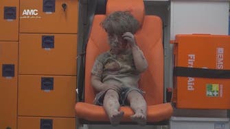 Heartbreaking image of Syrian boy saved from Aleppo rubble