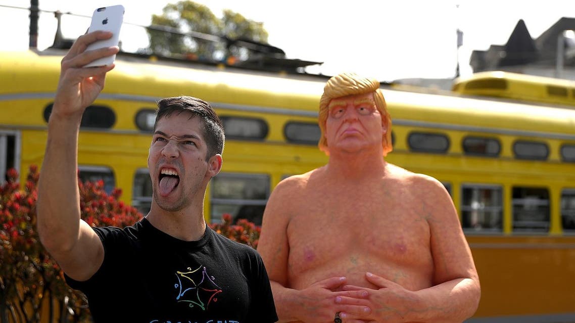 naked trump AFP