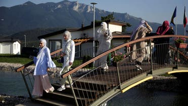 Tourists from the Middle East walk through Sarajevo Resort in Osenik near Sarajevo, Bosnia and Herzegovina, August 10, 2016. reuters