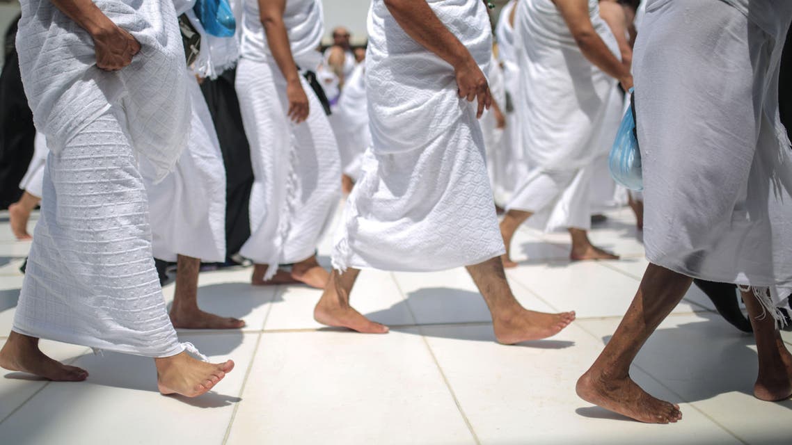 Muslim pilgrims circle the Kaaba, the cubic building at the Grand Mosque in the Muslim holy city of Mecca, Saudi Arabia, Tuesday, Sept. 22, 2015.