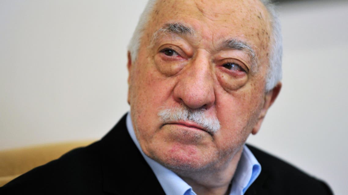 In this file photo dated Sunday July, 2016, Islamic cleric Fethullah Gulen speaks to members of the media at his compound, in Saylorsburg, Pennsylvania, USA.