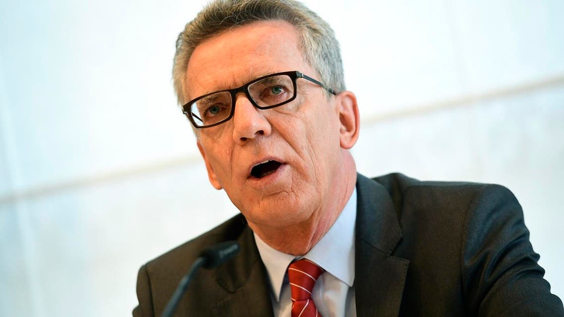 Thomas de Maiziere said internet software was able to determine whether persons shown in photographs were celebrities or politicians