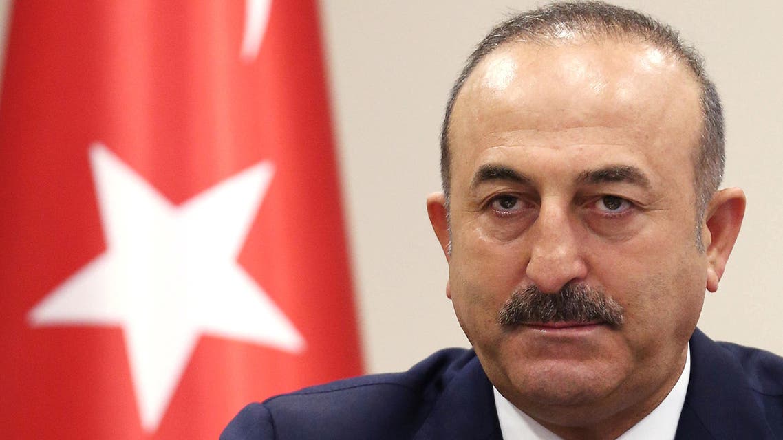 Turkey's Foreign Minister Mevlut Cavusoglu speaks to the media during a press conference in Ankara, Turkey, on Friday, July 29, 2016. AP