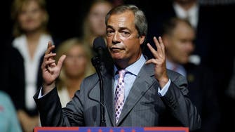 Brexit’s Farage bashes Clinton at Trump rally