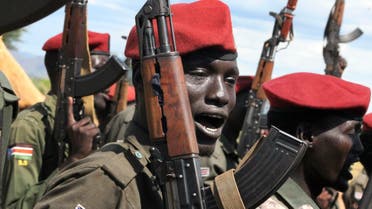 In this photo taken Thursday, April 14, 2016, government soldiers follow orders to raise their guns during a military parade in Juba, South Sudan. When South Sudan's president signed a peace deal a year ago to end the country's civil war he added 16 reservations to the agreement, which have now become a map of how it has unraveled. (Photo: AP))