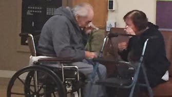 Photograph of separated elderly Canada couple gets attention