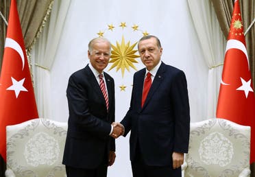 Turkish President Tayyip Erdogan (R) meets with U.S. Vice President Joe Biden at the Presidential Palace in Ankara, Turkey, August 24, 2016. (File photo: Reuters)