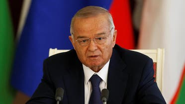 Uzbekistan's President Islam Karimov makes a statement at the Kremlin in Moscow, April 15, 2013. REUTERS