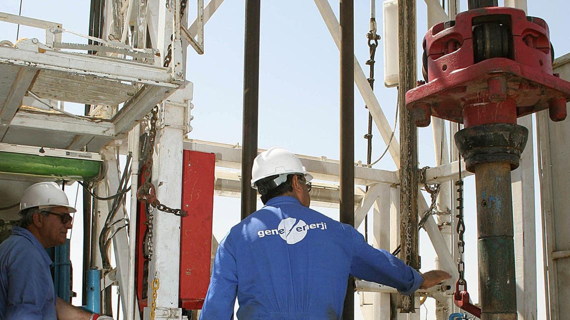 Petroleum company in the area of Taq Taq, 75 km southeast of the Kurdish city of Arbil in northern Iraq, 14 May 2006. AFP