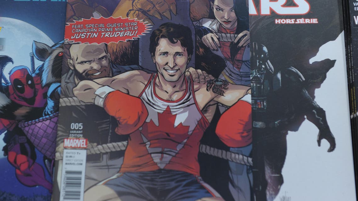Trudeau’s father Pierre, who also served as Canada’s prime minister, also appeared in a Marvel comic released in 1979. (AFP)