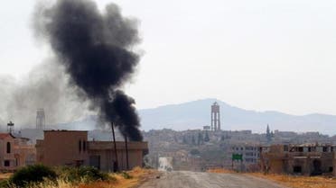 The Syrian Observatory for Human Rights said at least 17 people had been killed in the air strikes overnight. (Reuters)