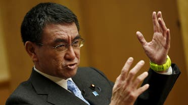 Prominent Japanese politician Taro Kono gives an exclusive interview to Editor-in-Chief Faisal J. Abbas as Saudi officials visit Tokyo. (Reuters)